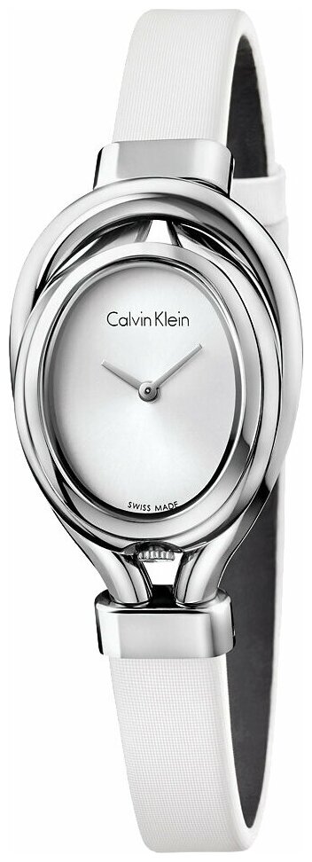 Наручные часы CALVIN KLEIN K5H231.K6, белый, серебряный