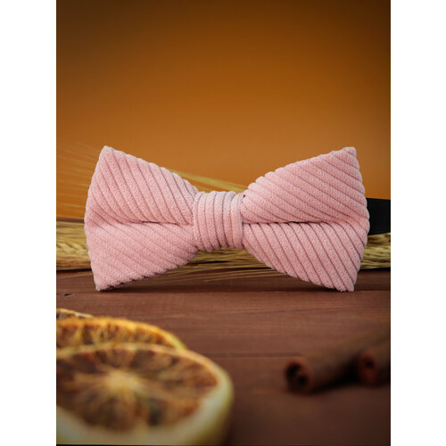 галстук бабочка велюровая молочно малиновая Бабочка 2beMan, розовый