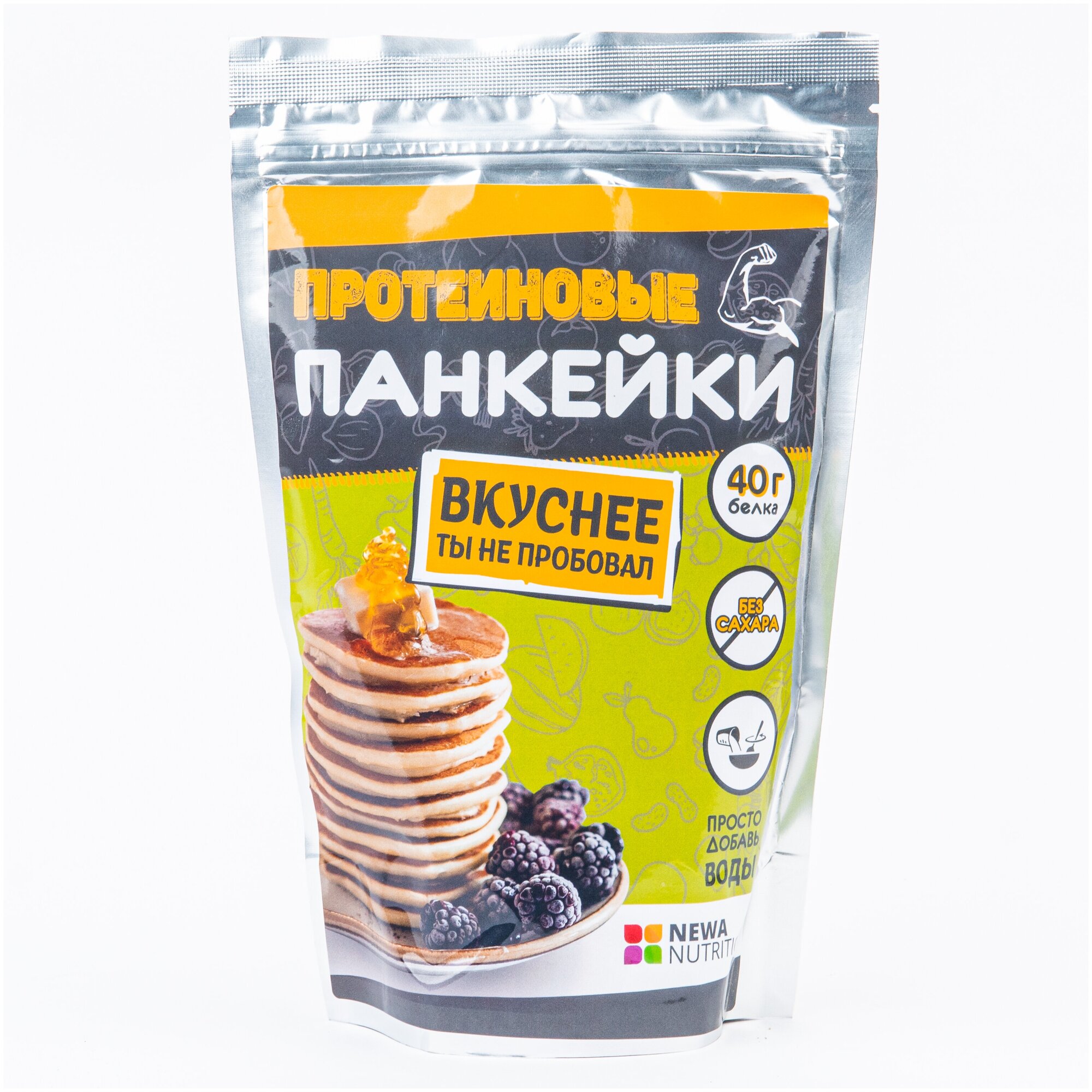 Смесь для выпечки Newa Nutrition Протеиновые панкейки, 500 г - фото №2