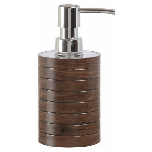 Дозатор для жидкого мыла VANSTORE Wood пластик коричневый.