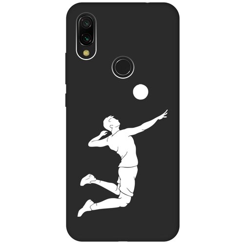 Матовый чехол Volleyball W для Xiaomi Redmi 7 / Сяоми Редми 7 с 3D эффектом черный матовый чехол volleyball для xiaomi redmi 7 сяоми редми 7 с эффектом блика черный