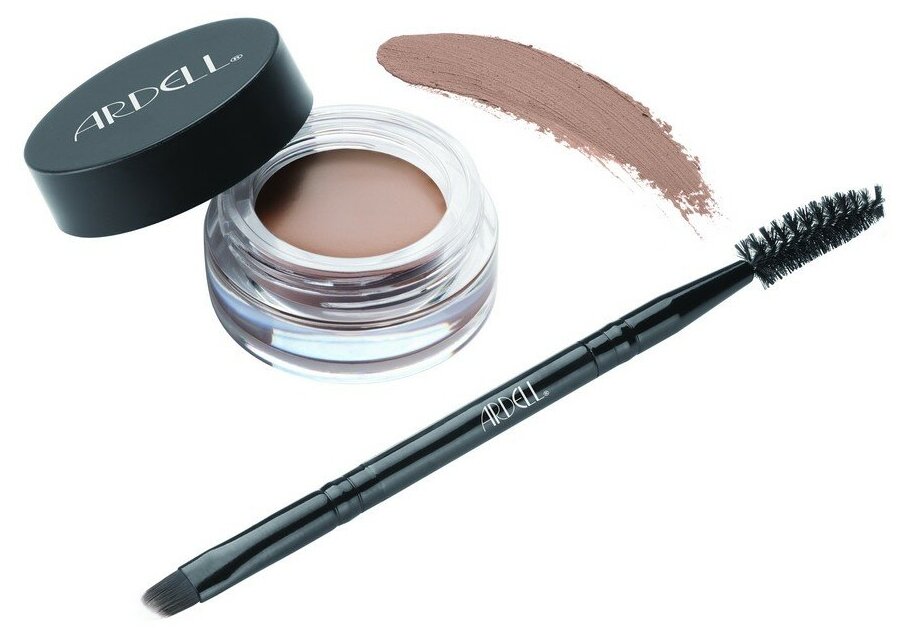 Ardell Brow Pomade (Medium brown) Влагостойкая помада для бровей с кистью, 3г (тон средне-корич)