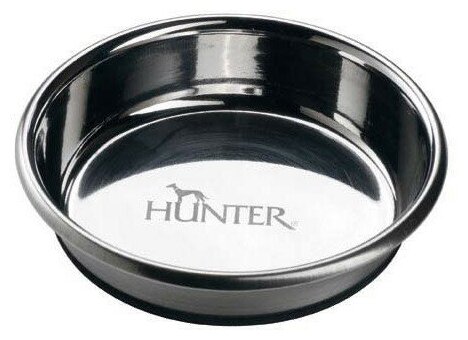 Миска Hunter Smart из нержавеющей стали для корма/воды собак, объем - 190 мл, диаметр - 11 см