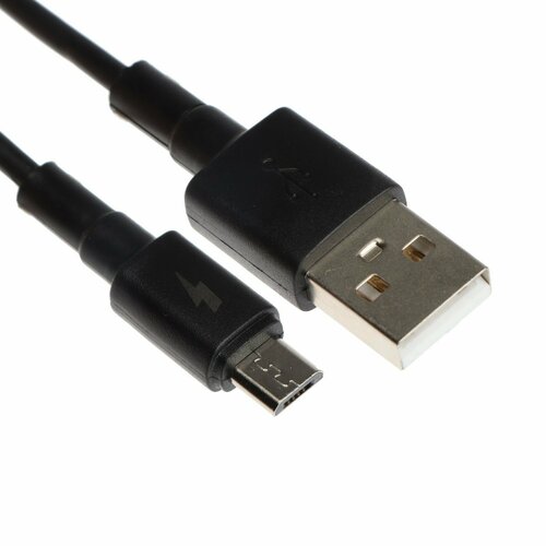 Кабель Exployd EX-K-1148, microUSB - USB, 2 А, 1 м, зарядка + передача данных, черный кабель ex k 1148 microusb usb 2 а 1 м зарядка передача данных черный