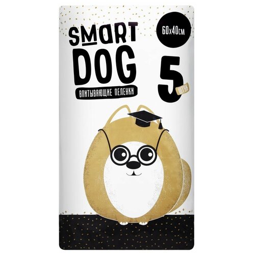 Smart Dog пелёнки Впитывающие пеленки для собак 60*40 5 шт 0,1 кг 19649