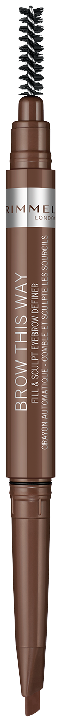 Rimmel Карандаш для бровей Brow This Way Fill & Sculpt, оттенок 002