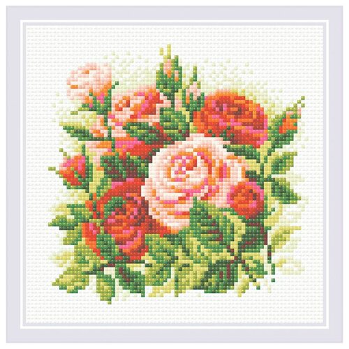 фото Am0061 набор алмазной мозаики риолис 'розы'20*20см