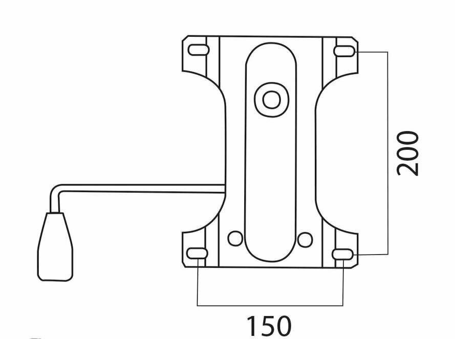 Механизм качания для кресла, межцентровое расстояние крепежа 150х200 мм - фотография № 6