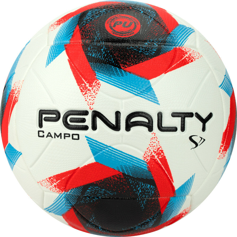 Мяч футбольный PENALTY BOLA CAMPO S11 R2 XXIII, 5213461610-U, бело-красно-синий