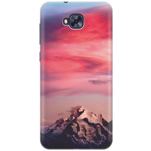 фото Cиликоновый чехол на asus zenfone 4 selfie (zd553kl) / асус зенфон 4 селфи с принтом "горы и небо" gosso