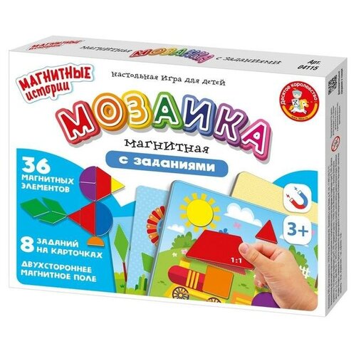 Магнитная игра Мозаика магнитная с заданиями 04115 6912355