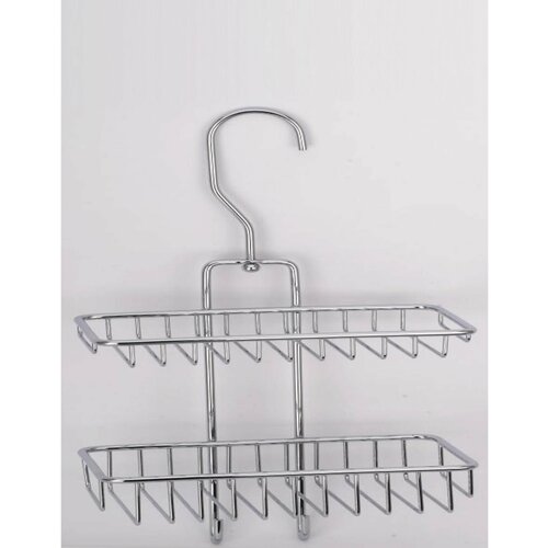 Полка для ванной на крючке двухъярусная Sanartec