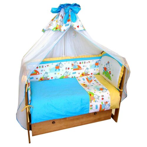 Комплект для кроватки Soni Kids Ослик-хвостик (7 предметов)