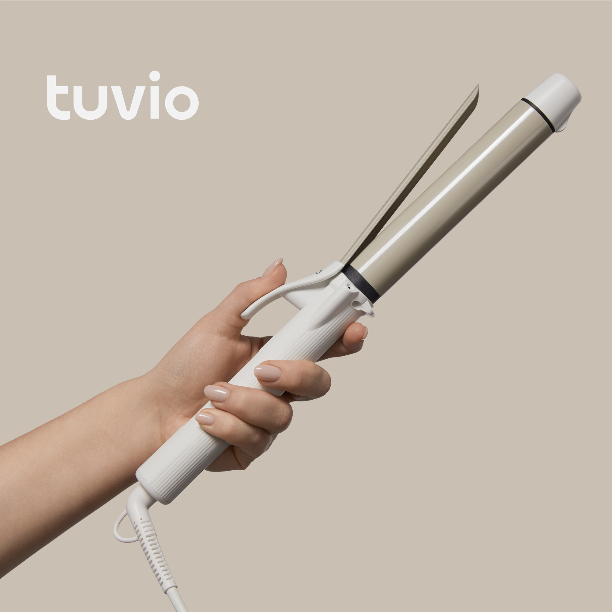 Стайлер для волос с ионизацией, Tuvio HS20CTI01, белый