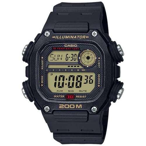 фото Наручные часы casio dw-291h-9a, золотой, черный