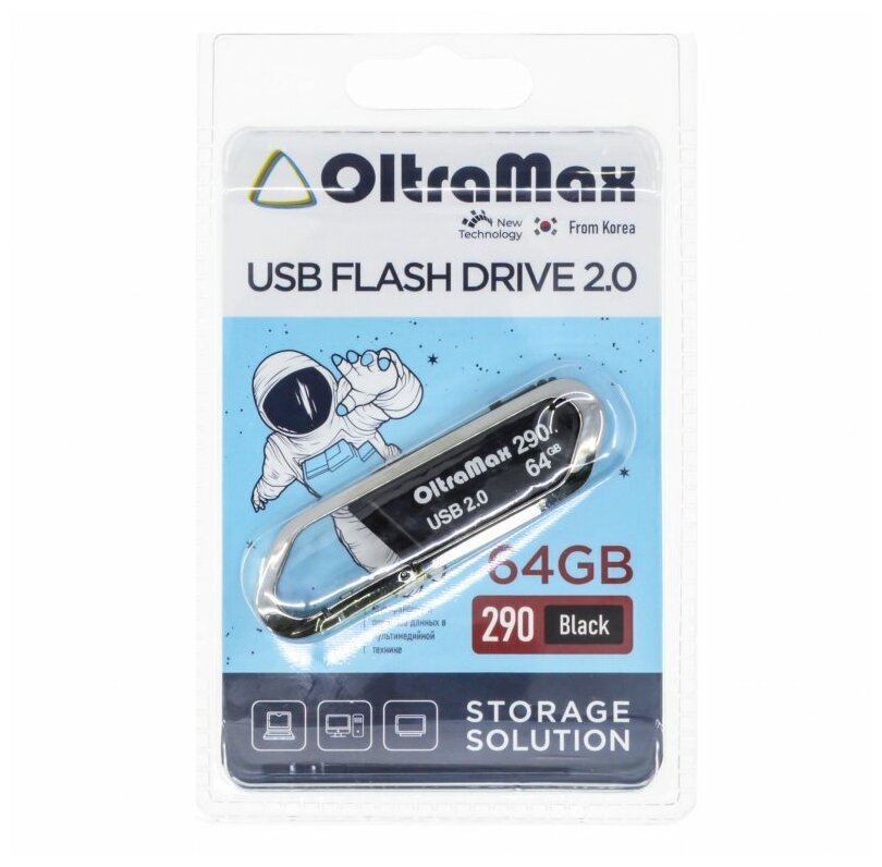 USB флэш-накопитель (OLTRAMAX OM-64GB-290-Black)
