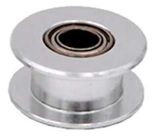 Шкив GT2 для ремня 10мм с подшипником гладкий под вал 5мм Набор из 2шт 360₽