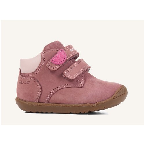ботинки GEOX для девочек B MACCHIA GIRL цвет темно-розовый, размер 20