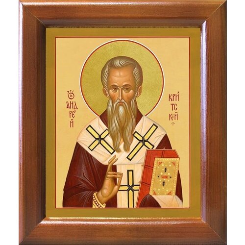Икона Святитель Андрей Критский, 12.5х14.5 см