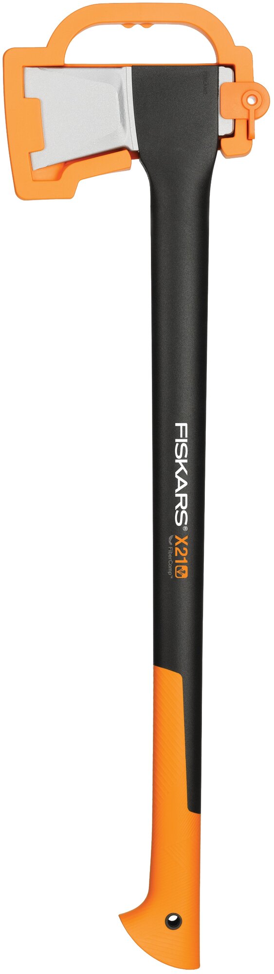 Топор Fiskars Х21 средний черный/оранжевый (1025436) - фото №2