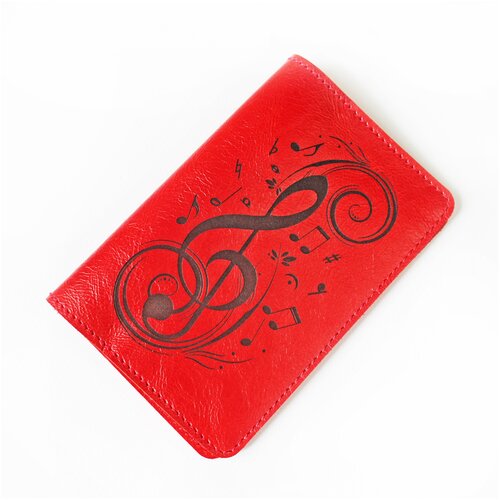 Обложка на паспорт кожаная с гравировкой 