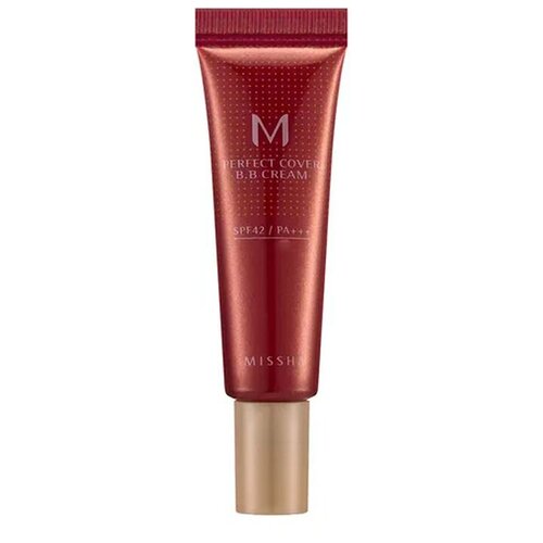 Missha BB крем M Perfect Cover, SPF 42 PA+++, 10 мл, оттенок: 21 light beige, 1 шт.