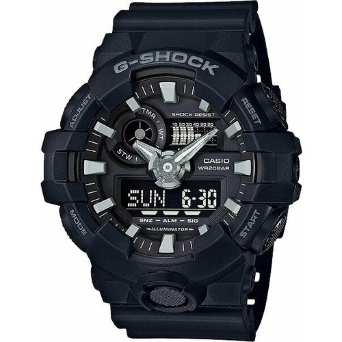 Наручные часы CASIO G-Shock GA-700-1B, черный