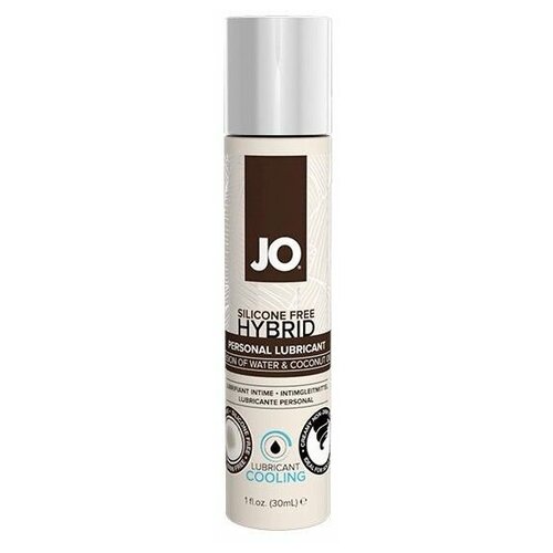 Водно-масляный лубрикант с охлаждающим эффектом JO Silicone free Hybrid Lubricant COOLING - 30 мл, System JO,