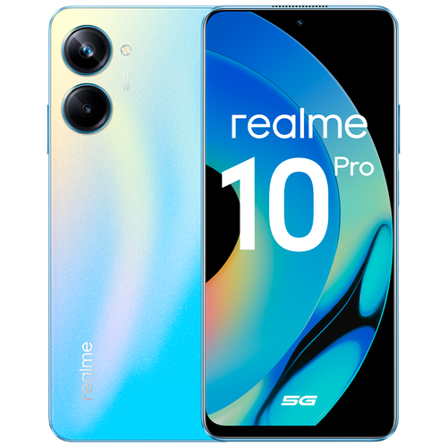 Смартфон realme 10 Pro 5G 8/256 ГБ RU, 2 nano SIM, голубой