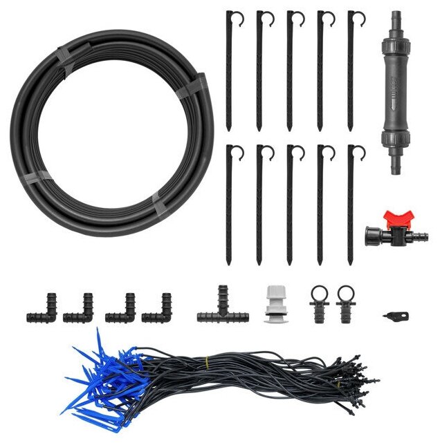 Система капельного полива трубчатая, от емкости, на 60 растений, ДС.070972