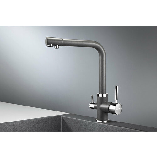 Смеситель кухонный KRONA BRUNNEN H315 1 GRAPHITE