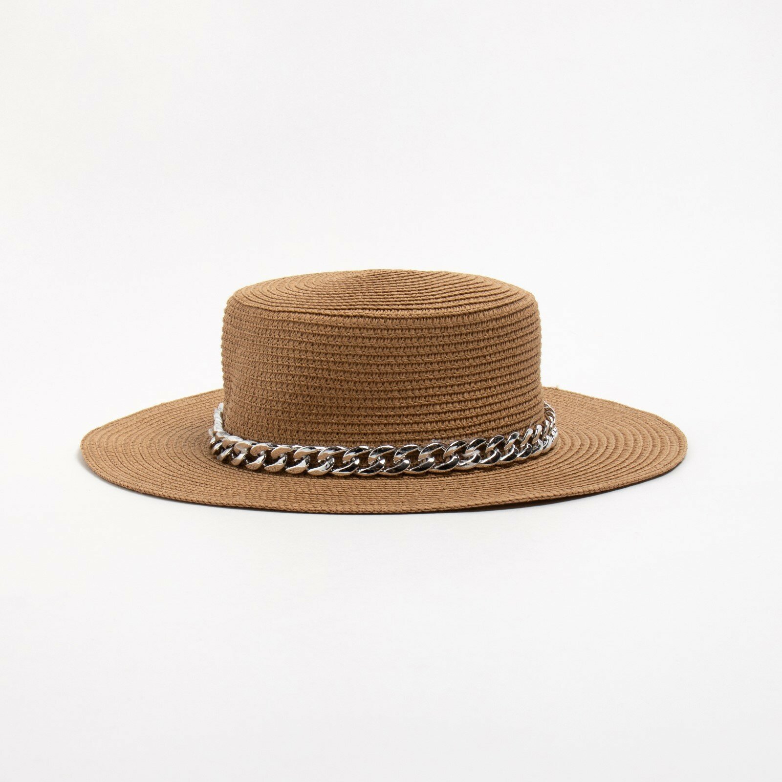 Шляпа женская цвет бежевая, размер 56-58