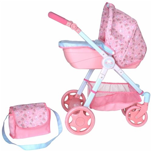 Коляска-люлька Zapf Creation Baby Annabell делюкс (1423572) розовый/голубой