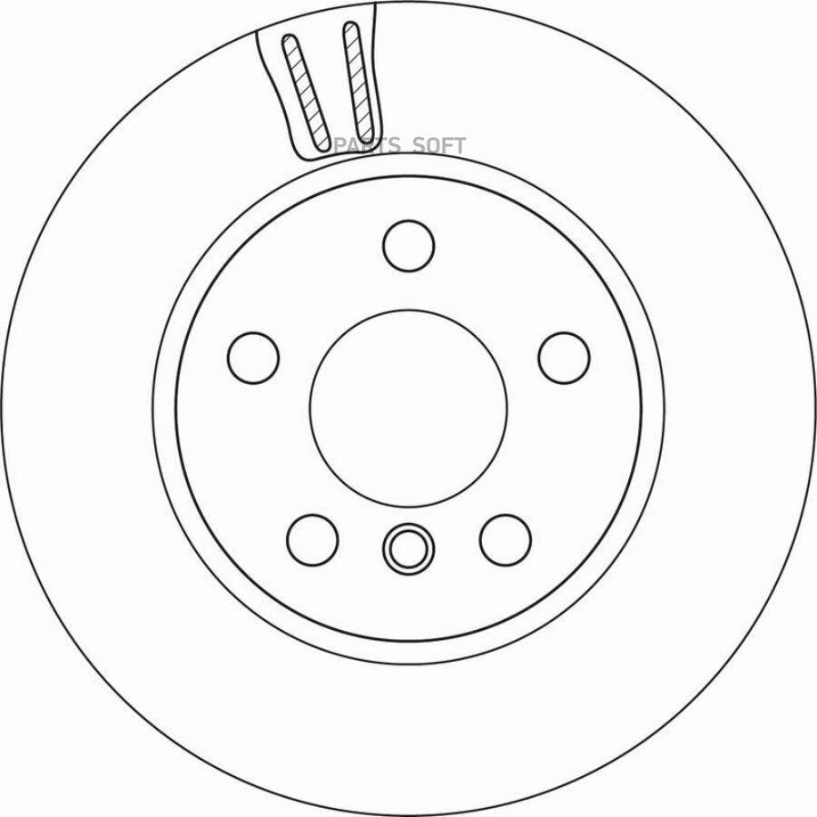 Тормозной диск TRW / арт. DF6715 - (1 шт)