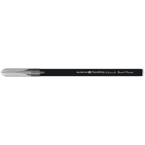 Ручкa BrunoVisconti, шариковая, 0.38 мм, синяя, PointWrite. Black, Арт. 20-0265