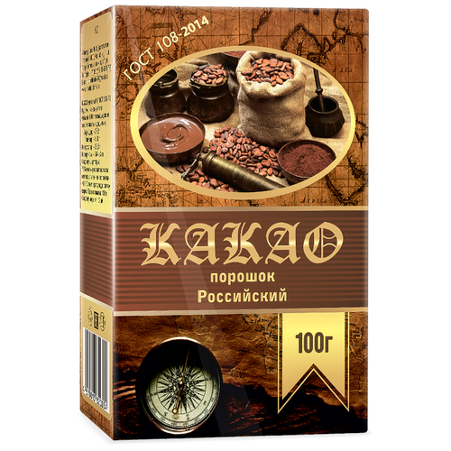 фото Relish какао-порошок российский, коробка, 100 г