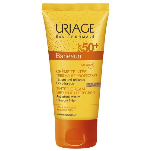 Uriage Тональный крем Bariesun, SPF 50+, 50 мл, оттенок: золотистый uriage крем bariesun тональный золотистый spf 50 50 мл