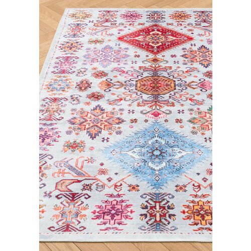 Ковер на пол 2 на 2,9 м в спальню, гостиную, разноцветный Bambu TD743-01