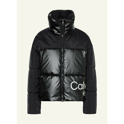 Куртка  Calvin Klein Jeans, демисезон/зима, размер S = 36, черный