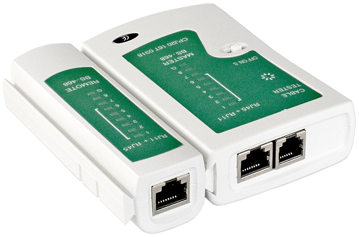 Сетевой тестер Exegate NS-468 для RJ-45/RJ-11/RJ-12