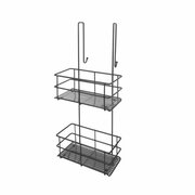 Полка для ванной Swensa Caddy, 2-х ярусная, навесная, 25,5 x 18 x 59 см, черная