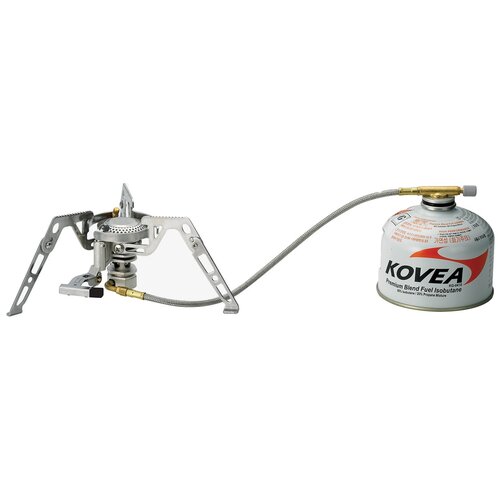 Горелка KOVEA KB-0211G-L Moonwalker Stove Camp-4 серебристый горелка газовая kovea kb 1006 hose stove camp 5 серебряный