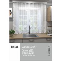 Тюль IDEAL для кухни, размер 180х165см, п/э 100%