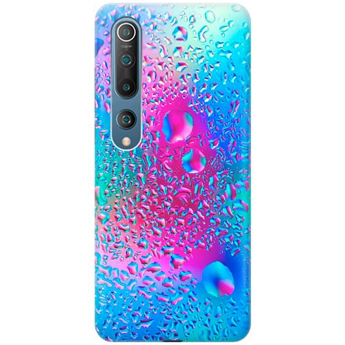 фото Re:pa накладка transparent для xiaomi mi 10 с принтом "капли на стекле"