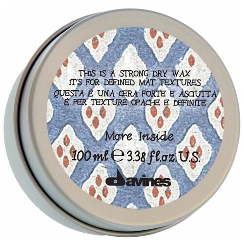 Davines More Inside Strong Dry Wax - Давинес Сухой воск для текстурных матовых акцентов, 75 мл -