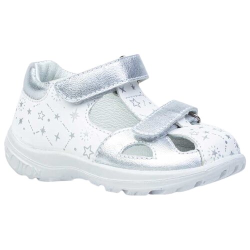 фото Сандалии котофей размер 28, белый/серебристый