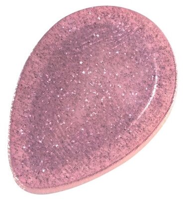 Rimalan Спонж силиконовый двусторонний Лепесток Professional Sponge Makeup, 8008-14 розовый с блёстками