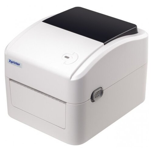 Термальный принтер этикеток блок питания Xprinter XP-420B (USB, Wi-Fi) белый
