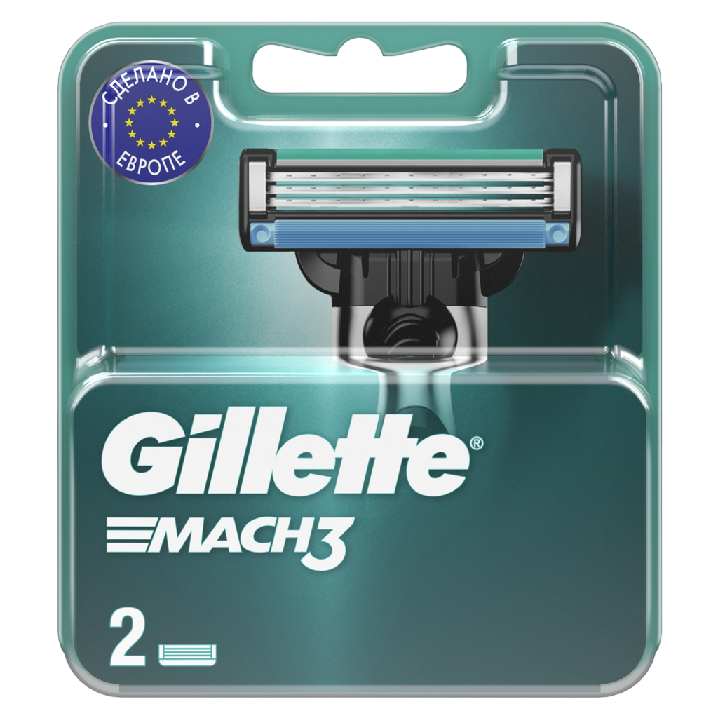 Gillette Mach3 сменные кассеты для бритья 2 шт