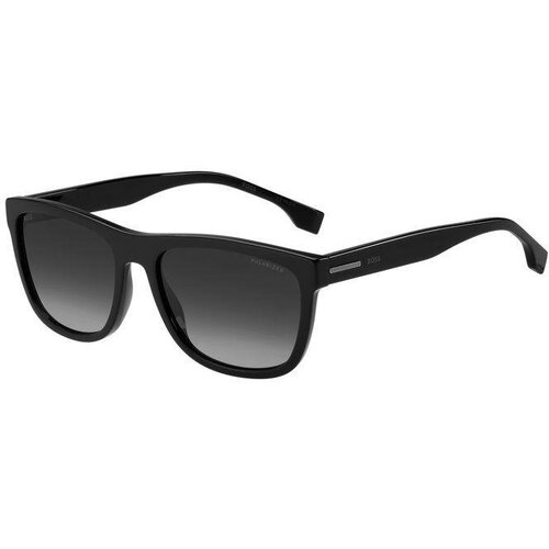 Солнцезащитные очки BOSS, квадратные, для мужчин, черный